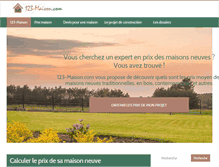Tablet Screenshot of 123-maison.com